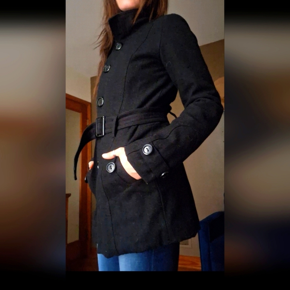 Wool mix coat